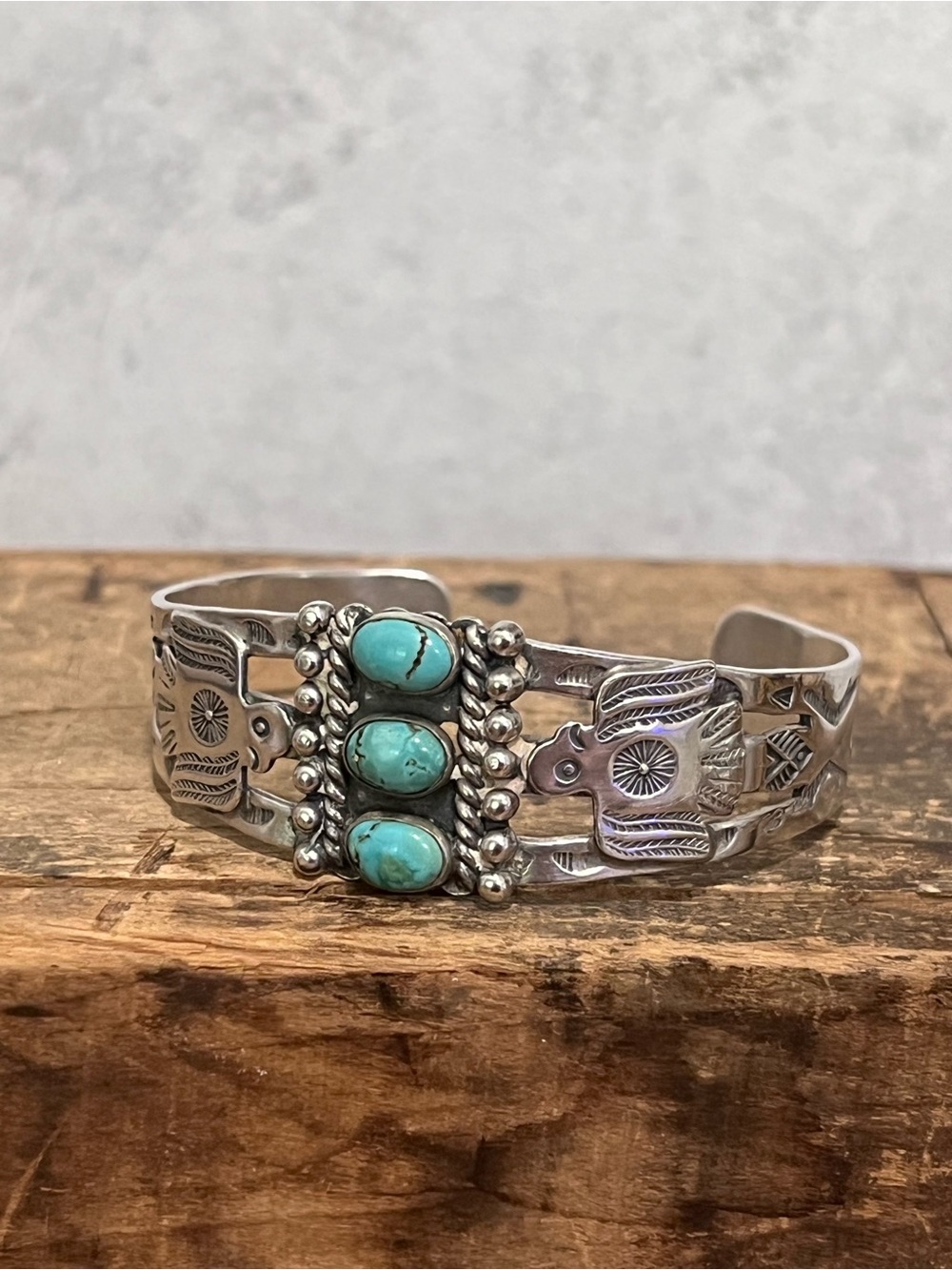 Maisels Sterling Silver 925 Turquoise Cuff Bracelet